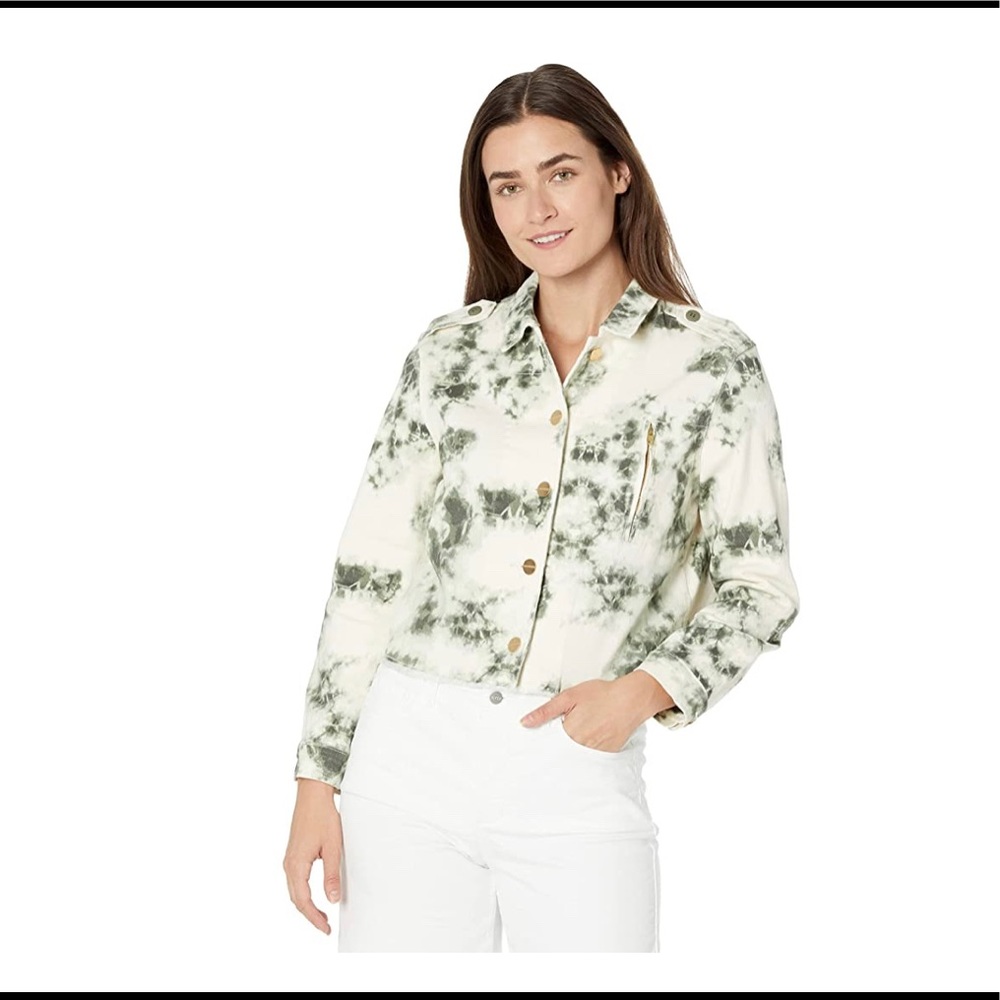 Sanctuary Jayden‎ Tie Dye Cotton Blend Trucker Jacket